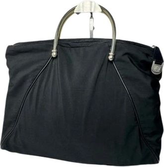 Loewe Pre-owned Handbags, female, Black, Size: ONE SIZE Pre-owned Leather Handbag