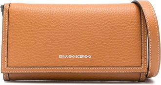 Ermanno Scervino Logo-stamp Wallet - Dames - Schoudertassen - Bruin - ONE Size - Leer - Tassen