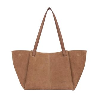 Lancaster Su&egrave;de Tote Bag - Dames - Tassen - Bruin - Maat: ONE Size Su&egrave;de