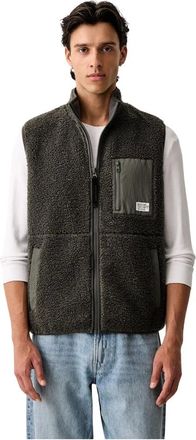 Marc O'Polo Chaleco de forro polar - Jackets - Hombre - Verde - M