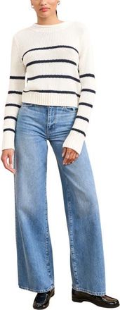 La Ligne Mini Marina Sweater in Cream/navy at Nordstrom, Size X-Large