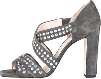 Christopher Kane grey suede sandals Size 38.5