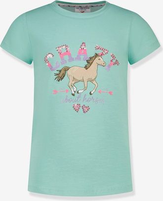 Salt And Pepper T-Shirt mit Pferd und Pailletten-Applikation CRAZY M&auml;dchen Salt and Pepper hellgr&uuml;n