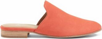 Eileen Fisher Womens Dion Suede Mule Shoes In Persimmon