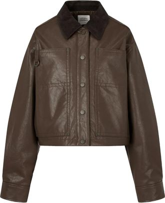 STUDIO TOMBOY Giacca in pelle sintetica - Marrone