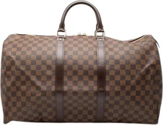 Louis Vuitton Pre-owned Keepall 50 - Dames - Vintage Weekendtas - Bruin - ONE Size - Leer - Vintage