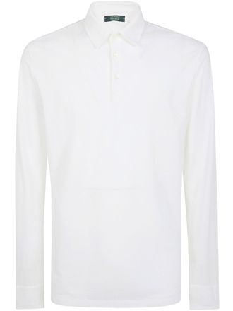 Zanone Polo Maniche Lunghe Optical White