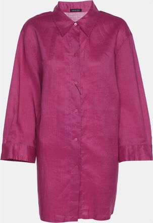 424 Elena Miro Pink Knit Fabric 3/4 Sleeve Shirt