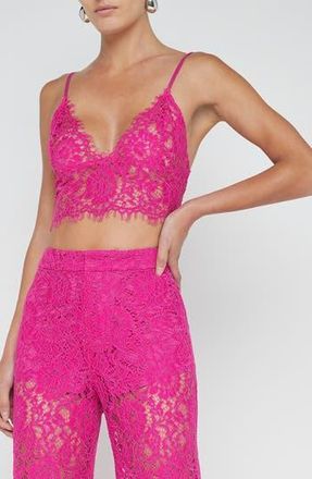L'agence Aislin Lace Bralette Top in Light Ruby at Nordstrom Rack, Size X-Small
