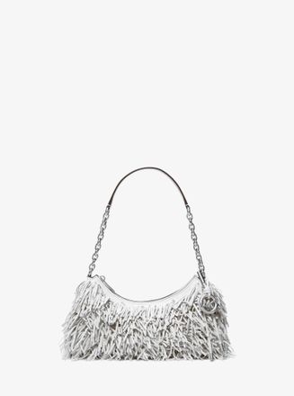 Michael Kors Nolita Medium Fringed Leather Pochette