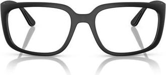 Ray-Ban x Scuderia Ferrari 55mm Square Optical Glasses in Black White at Nordstrom