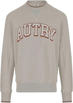 Autry Gem&ecirc;leerde Rode Sweatshirt voor Mannen - Heren - Sweatshirts - Grijs - L - Leer - Hoodies & sweatvesten