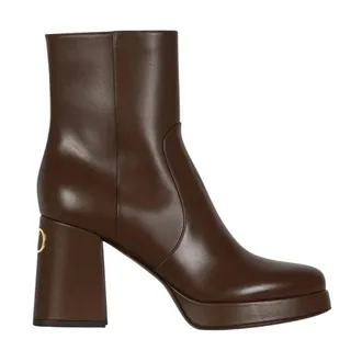 Valentino Schoenen, Dames, Bruin, 36 EU, Leer, Fawcette Bootie