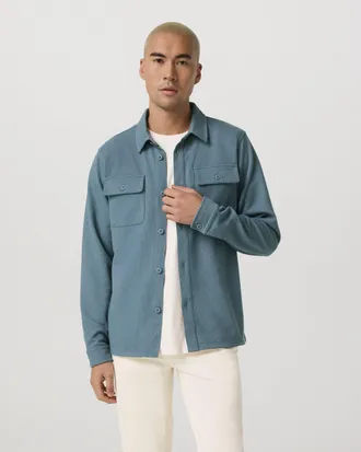 Vuori Clothing Waffle Shirt Jacket | Dark Pewter | Medium