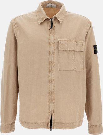 Stone Island Sovracamicia In Cotone