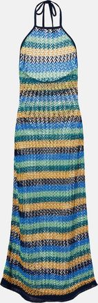 Etro Abito lungo in maglia a righe