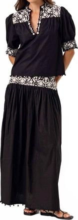 Sundays Matilda Top In Black & White