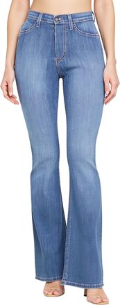 Fengbay Flared Jeans for Women, Ladies High Waisted Stretch Bell Bottom Trendy Bootcut Jeans Legging UK Light Blue