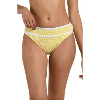 La Blanca Prep Banded Bikini Bottoms in Soleil at Nordstrom, Size 12