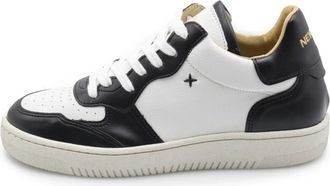 Newlab Wit Zwart Appelschil Sneaker Polyester - Heren - Sneakers - Wit - 41 EU - Polyester - Schoenen