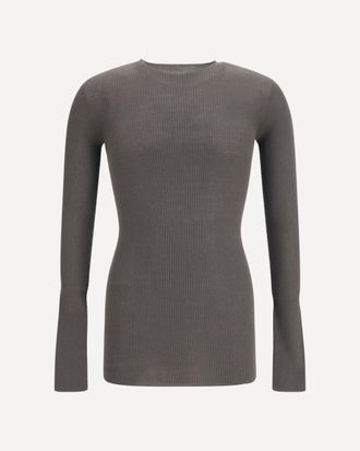 Rick Owens Slim ribbed long-sleeve Sweater Male L