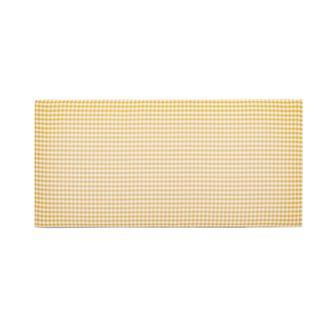 Really Nice Things Cabecero infantil tapizado en vichy color amarillo 110x52cm