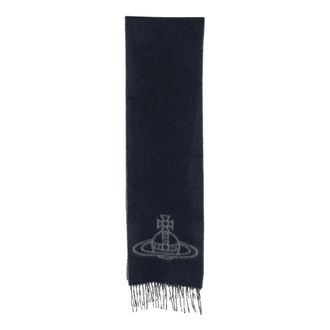 Vivienne Westwood Double Face Sjaal - Dames - Accessoires - Grijs - Maat: ONE Size Wol