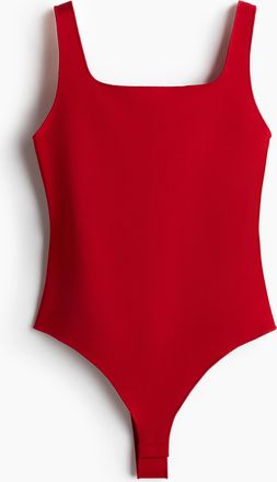 H&M Stringbody aus Interlock-Jersey - Rot