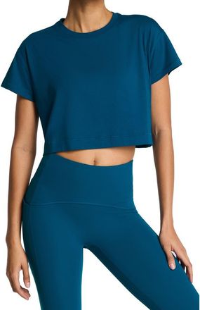 Spanx Supernaturals Crop T-Shirt in Deep Cove at Nordstrom, Size X-Small