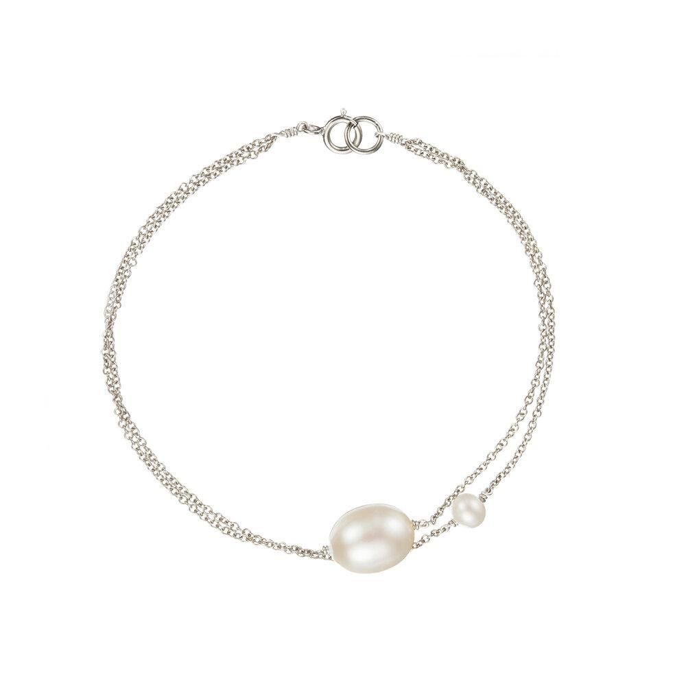 Bracciale Donna Orphelia Jewelry In Argento Sterling 925 - Nero E Bello, Lunghezza 18 Cm