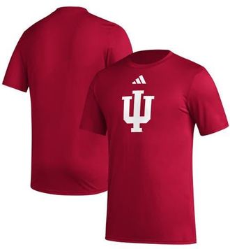 adidas Mens adidas Crimson Indiana Hoosiers Primary Locker Logo Pre-Game AEROREADY T-Shirt at Nordstrom, Size Xxx-Large