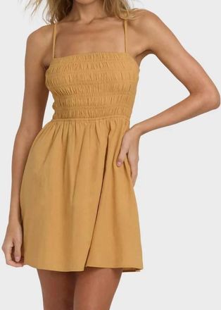 Billabong Suns Out Mini Dress In Dijon