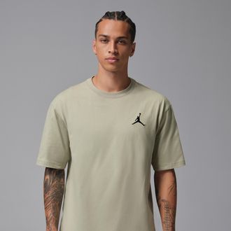 Nike Jordan Mens Jordan Embroidered Jumpman T-Shirt in Green | IF5566-334