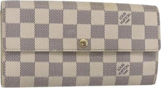 Louis Vuitton Pre-owned Vintage Canvas Portemonnee - Dames - Vintage Accessoires - Wit - ONE Size - Vintage