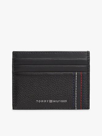 Tommy Hilfiger Logo Leather Credit Card Holder