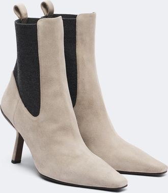 Brunello Cucinelli Monili suede ankle boots