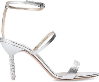 Sophia Webster Sandalen met hak - Dames - Sandalen met hakken - Grijs - 38 EU - Leer - Schoenen