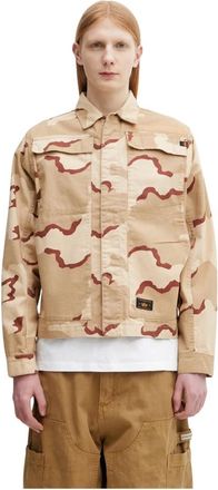 Alpha Industries Chore Korte Jas - Heren - Zomerjassen - Beige - XL - Katoen - Jassen