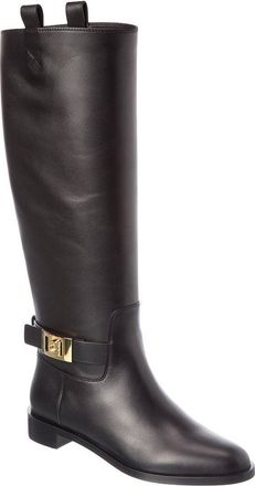 Ferragamo Ferragamo Zakia Leather Knee-High Boot