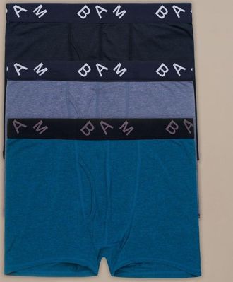 BAM Regular Fitted Air Bamboo Boxers - 3 Pack - XX-Large