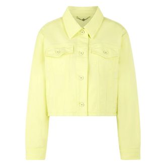 Marc Cain Chaqueta vaquera corta de algod&oacute;n el&aacute;stico - Jackets - Mujer - Amarillo - L