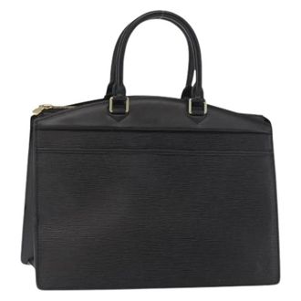 Louis Vuitton Pre-owned Vintage Lederen Handtas - Dames - Pre-owned - Zwart - Maat: ONE Size Leer