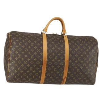 Louis Vuitton Pre-owned Weekend Bags, female, Brown, Size: ONE SIZE Pre-owned Canvas Weekend Bag