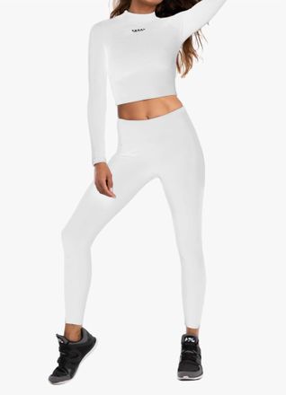 Koral Drive High Rise Leggings In White