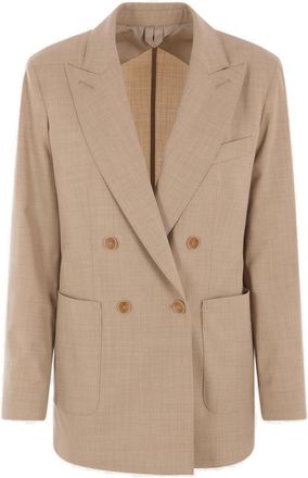Max Mara Double-breasted Long-sleeved Jacket
