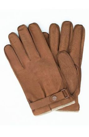 Portolano Nappa Leather Belted Gloves in Brushed Cork at Nordstrom Rack, Size X-Large