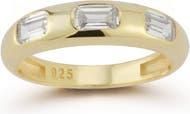 Chloe and Madison 14K Gold Plated Sterling Silver Dome Ring at Nordstrom Rack, Size 6
