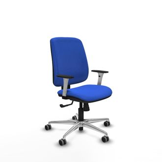 Piqueras y Crespo Silla De Oficina Piqueras Y Crespo Alares Azul Tela Aluminio