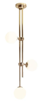 OEM Rays C - L&aacute;mpara De Techo Moderna - Lat&oacute;n, Bolas Lechosas 113cm