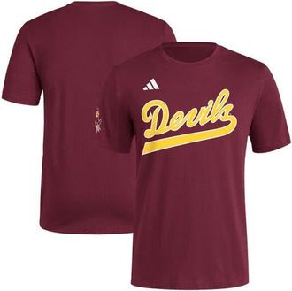 adidas Mens adidas Maroon Arizona State Sun Devils Fresh Wordmark T-Shirt at Nordstrom, Size Medium